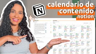 🗓 Calendario de Contenido para Redes Sociales  Tutorial Notion en Español [upl. by Elysee]