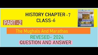 6 SST HISTORY CHAPTER7 The Mughals And Marathas [upl. by Keppel591]