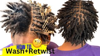 3 Month✨Starter Instant locs UpdateBeginner friendlyRetwistWashmore [upl. by Elokin]