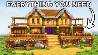 Minecraft Ultimate Survival House Tutorial🏠 [upl. by Elokyn734]