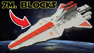 I Built a GIANT Star Wars BATTLESHIP in Minecraft [upl. by Anirec154]