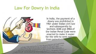 PPT ON DOWRY IN INDIA  KNOWLEDGE SPACE [upl. by Leviram]