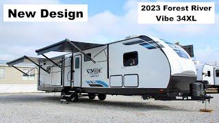 An Impressive Travel Trailer for a Couple 2023 Forest River Vibe 34XL [upl. by Kries]