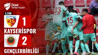 Kayserispor 12 Gençlerbirliği MAÇ ÖZETİ Ziraat Türkiye Kupası 5 Tur  18012024 [upl. by Shyamal]