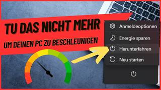 Warum Herunterfahren Deinen PC Langsamer Macht – Nutze Diese Funktion Stattdessen [upl. by Tomasz]