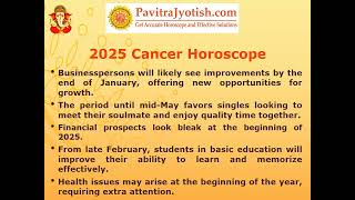 2025 Cancer Yearly Horoscope [upl. by Cirdnek]