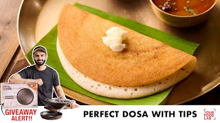 Perfect Dosa Recipe  Dosa Tawa Seasoning Tips Dosa Atta  घर पर बनाइये परफेक्ट दोसा  Sanjyot Keer [upl. by Ahsilaf2]