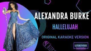 Alexandra Burke  Hallelujah Karaoke Version lyrics [upl. by Tlok]