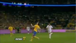 Ibrahimovic rovesciata Svezia  Inghilterra 4  2 commented by Caressa [upl. by Berliner411]