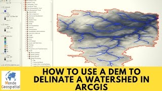 How to use a DEM to delineate a WatershedBasin in ArcGIS [upl. by Asenad]