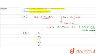 a How does basic character of oxides and hydroxides vary down the group in alkali metals Why [upl. by Khorma127]