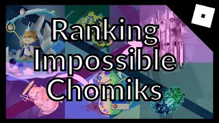 READ PINS Ranking the IMPOSSIBLE Chomiks from Easiest to Hardest  Find The Chomiks Roblox [upl. by Sunil]