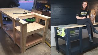 DIY Workbench with Built in Table Saw [upl. by Nnayar]