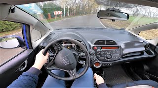 Honda Jazz III 14 iVtec 100HP 2012 POV Test Drive amp Acceleration 0100  4K 162 [upl. by Joanne]