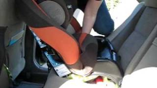 Installing a Rear Facing Car Seat with a Locking Clip [upl. by Stent604]