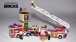 Lego City 60112 Fire Engine Speed Build [upl. by Afinom]