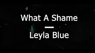 What A Shame  Leyla Blue lyrics [upl. by Etneciv268]