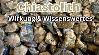 Chiastolit Wirkung als Heilstein 💎 Kreuzstein  Andalusit [upl. by Yelra]