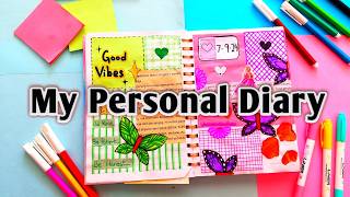 Simple Way To Decorate Diary  Journal Writing [upl. by Durrell]