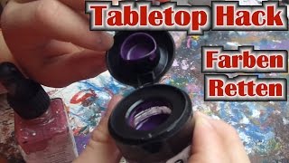 Tabletop Hack 001 Eingetrocknete Acryl Farben retten und Grundlagen der Farben Pflege [upl. by Nnaear]