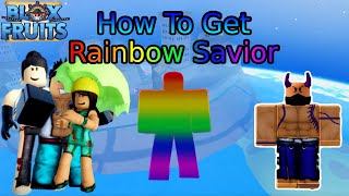 Blox Fruits How To Get The Rainbow Haki Color [upl. by Nobe976]