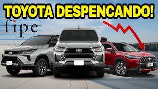 5 CARROS DA TOYOTA QUE DESPENCARAM NA FIPE [upl. by Kiki]