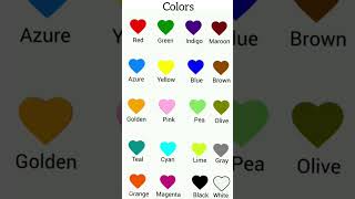 color name in English [upl. by Calvina]