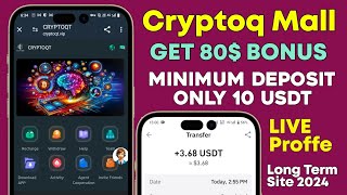 Cryptoqt Mall  New Usdt Earning Site  Usdt Money Making Website  Free Usdt Mining  Usdt Earning [upl. by Jennilee761]