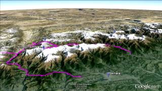 Nepal  Annapurna Circuit Trek  map [upl. by Colby]