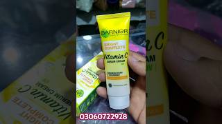 Garnier creamBright complete vitaminc garnierskincare serum sunblock skincare tiktokviral [upl. by Beatty]