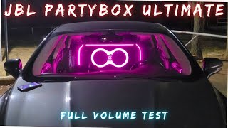 JBL Partybox ULTIMATE 1100Watts VS CAR Test at Full Volume [upl. by Favian]