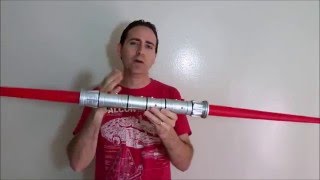 Star Wars Darth Mauls Lightsaber Review The Phantom Menace [upl. by Hiasi]