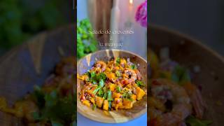 SALADE DE CREVETTES À LA MANGUE 🥭 asmr cooking recipe food salad saladrecipe salade foodie [upl. by Brainard750]