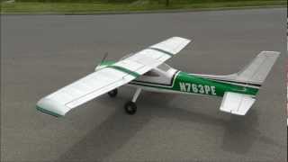 Cessna 182 skylane 65inch balsa maiden flight [upl. by Annaeerb]