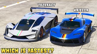 GTA 5  PEGASSI TEZERACT vs BENEFACTOR KRIEGER  Which is Fastest [upl. by Mast]