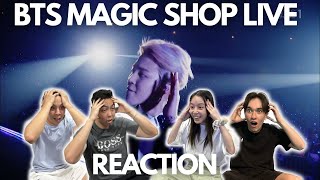 BTS MAGIC SHOP LIVE REACTION [upl. by Lebasiram]