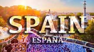 Spanish Music and the Most Beautiful Places in Spain Aerial 4K scenics of Espana with titles🇪🇸 [upl. by Akcirahs]