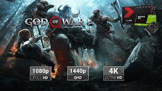 I7 4790  GTX 1660 Super vs God of War  1080p  1440p  4K [upl. by Oeflein]