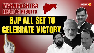 Maharashtra Election Results BJP All Set to Celebrate Victory in Maharashtra  NewsX [upl. by Ffoeg331]