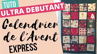 Tutoriel couture ultra débutant  un calendrier de lavent express [upl. by Noyahs]