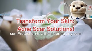 Transform Your Skin Acne Scar Solutions [upl. by Neelrad]