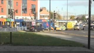 Passengers hear ‘almighty bang’ as two trams crash in Sheffield VIDEO UPDATE [upl. by Quar]