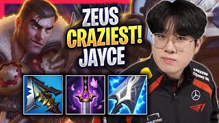 ZEUS CRAZIEST GAME WITH JAYCE  T1 Zeus Plays Jayce TOP vs Cassiopeia  Season 2024 [upl. by Fiertz]