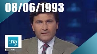 20h France 2 du 8 juin 1993  Mort de René Bousquet  Archive INA [upl. by Winne378]