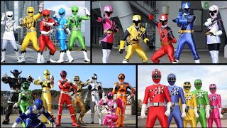 Super Sentai Main Team Henshin GoBusters  Kyuranger Pt 3 [upl. by Worsham]