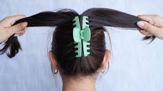 Latest Hairstyle For Ladies 2023 – Easy Bun Hairstyle With Claw Clip  Juda Hairstyle For Summer [upl. by Zertnom]