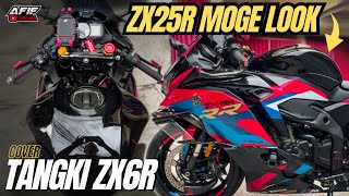 BEGINI KALO ZX25R PASANG COVER TANGKI MODEL ZX6R SUPER LEBAR‼️ AUTO GAMBOT BIKIN PADAT🔥 tangkizx6r [upl. by Ress]