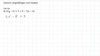 Lineaire vergelijkingen met haakjes 3 HAVO [upl. by Colman]