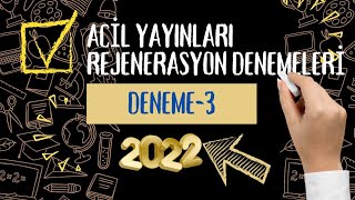 ACİL YAYINLARI REJENERASYON DENEMELERİ Deneme3 [upl. by Oeram630]