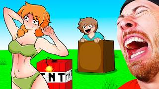 FUNNIEST MINECRAFT Animations TRY NOT TO LAUGH [upl. by Toft]